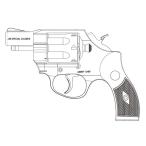 A!CTION ア！クション LIBERTY CHIEF 2inch リバティ・チーフ 2インチ 高比重樹脂 発火モデルガン 18歳以上用　送料無料