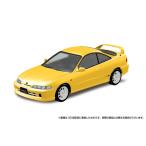 アオシマ 1/32 楽プラ スナップキット No.22-SY ホンダ DC2インテグラ タイプR(サンライトイエロー) プラモデル　送料無料