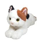 Yahoo! Yahoo!ショッピング(ヤフー ショッピング)ひざねこ ぬいぐるみ ミケ Sサイズ 動物 アニマル 全長36cm　送料無料