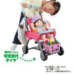 ぽぽちゃん　カゴ＆お世話テーブルつき　ぽぽちゃんのお買いものベビーカー　ラズベリーピンク　送料無料