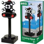 ライト付き踏切シグナル BRIO ブリオ 33862 木製レール 木のおもちゃ 送料無料 新品