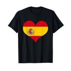 スペイン国旗ラブハートスペイン国旗 Tシャツ