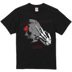グラフィック半袖Tシャツスカル薔薇ローズクルーネックプリントメンズレディー...
