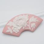 F149..TOHCA автор предмет . изначальный произведение obidome керамика .. цветок камея дизайн серебряный аксессуары для кимоно 