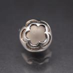 M839 кристалл способ 925 печать серьги одна сторона уголок только цветок дизайн серебряный Vintage 