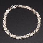 Q631 Vintage SILVER925 печать браслет дизайн серебряный 