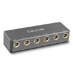 [ flat line импортные товары ]5 way аудио сплиттер 1/4 inch серый 
