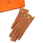 # прекрасный товар #HERMES Hermes перчатка размер 7 Serie me кукла заклепки звук . металлические принадлежности имеется Франция производства бренд б/у одежда [ б/у ]2