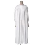 ■未使用品■DEPAREILLE デパリエ ワンピース サイズ38 ドロップショルダー スタンドカラー ギャザー シャツワンピ―ス ロング