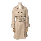 ショッピングMIUMIU ■美品■MIUMIU ミュウミュウ トレンチコート サイズ38 フラワー ビジュー ベルテッド ダブル ロングコート