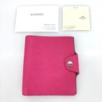 05w05160 Hermes HERMES лилия s Mini обложка для записной книжки розовый Франция производства женский мелкие вещи б/у товар [ павильон . магазин ]