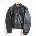 ショッピングライダース AERO LEATHER (36) ホースハイド ハイウェイマン シングルライダースジャケット レザージャケット 馬革 HIGHWAYMAN エアロレザー 黒