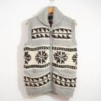 ショッピングカウチン KANATA カウチン ニットベスト アメカジ ジップアップ 雪柄 カナダ製 メンズ J12-36