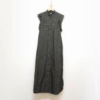 HYKE (1) ハイク  24SS 16206 CHAMBRAY DRESS リネンxコットン シャンブレードレス ワンピース  グレー レディース　J3-118