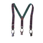  подтяжки мужской Y type подтяжки 35mm натуральная кожа 7 .. клепание кнопка тип ge bar to tartan проверка красный × зеленый S11 M размер 