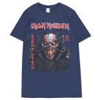 ショッピングウィルキンソン IRON MAIDEN アイアンメイデン Senjutsu Back Cover Vertical Logo Tシャツ
