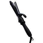 SALONIA サロニア セラミック カール ヘアアイロン コテ 25mm 海外対応 耐熱ポーチ付 SL-008AB ブラッ