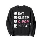 Eat Sleep K-Pop Repeat - Funny K Pop saying, K-Pop トレーナー