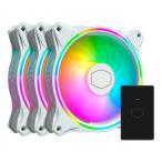 COOLER MASTER Cooler Master MasterFan MF120 Halo White Edition PCケースファン 120mm RGB搭載 3個パック MFL-B2