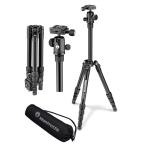 Manfrotto 三脚 Elementトラベル三脚 MKELES5BK-BH 最大耐荷重4kg ブラック 小型 自由雲台 キャリングケー