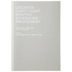 ラコニック 手帳 2024年 3月始まり A4 マンスリー ガントチャート 地券紙 LGAM04-180