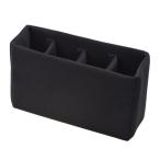 エツミ カメラバッグ バッグインバッグ ソフトクッションボックス L ブラック VE-7725