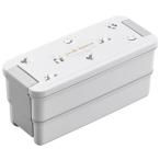 OSK(オーエスケー) 二段弁当箱 ぱんだ ランチボックス二段 仕切付 上340 下310ml 日本製 食洗機 電子