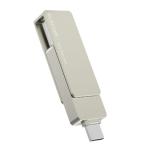 エレコム SSD 外付け 500GB USB3.2 (Gen1) iPhone対応 Type-C/Type-A 両対応 回転式コネクタカバー exFATフォー