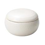 萬古焼 まんまる おひつ器(大) 白釉 