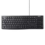 バッファロー BUFFALO USB接続 有線スタンダードキーボード ロングケーブル ブラック BSKBU108