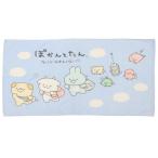 バスタオル ぽかんとたん ぽかんとおでかけシャーリング染料プリント