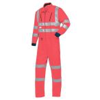 山田辰 AUTO-BI 春夏用 反射型腰割れ式つなぎ服 1-7635 RE レッド L