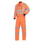 山田辰 AUTO-BI 春夏用 反射型腰割れ式つなぎ服 1-7635 OR オレンジ L