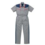 KANSAI 山田辰 半袖ツナギ服 KM-253 シルバーグレー Mサイズ