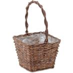 poshu living горшок покрытие сад корзина квадратное L размер 11605 Brown 18.5×17×3