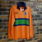 [ большой размер соответствует ]Polo Ralph Lauren длинный рукав one окантовка регби рубашка Polo Ralph Lauren длинный рукав Rugger рубашка 