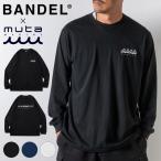 ショッピングLimited BANDEL × muta MARINE バンデル ムータ ムータマリン ゴルフ コラボ ロンT Limited 24AW L/S Tee メンズ  Tシャツ 長袖 ブラック ネイビー ホワイト BM24-AWLST