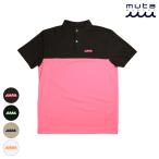 muta MARINE ムータ スタンドカラーポロシャツ MMBC-200812 WHITExORANGE / BEIGExNAVY / KAHKIxPINK / BLACKxBEIGE / BLACKxGREEN / BLACKxWHITE