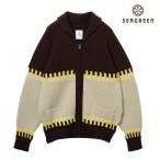 SEAGREEN シーグリーン プルオーバー ROCKY MERINO KNIT COWICHAN MJXA0028055538 カーディガン アウター メンズ ブラウン カウチン