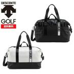 DESCENTE GOLF デサント ゴルフ ユニセックス(メンズ レディース) ロゴデザイン ボストンバッグ (シューズポケット付) DQCTJA01 大容量 ショルダー付