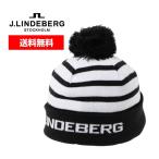 Jリンドバーグ J.LINDEBERG メンズ ストライプ ニットキャップ GR51900 ゴルフ 帽子