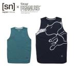 最終クリアランス [sn] super.natural(エスエヌ スーパーナチュラル) レディース W V-JUMPING SNOOPY SLIT TANK レディース スヌーピー タンクトップ SNWJ10054