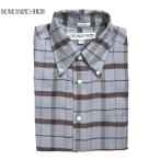 ショッピングINDIVIDUALIZED INDIVIDUALIZED SHIRTS（インディビジュアライズド　シャツ）/L/S STANDARD FIT B.D. FLANNEL SHIRTS/grey x brown