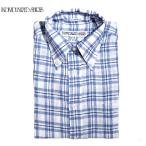 ショッピングINDIVIDUALIZED 【国内正規品】【正規取扱店】INDIVIDUALIZED SHIRTS/L/S STANDARD FIT B.D. LINEN SHIRTS /navy plaid