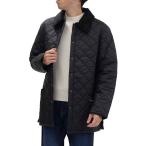 BARBOUR バブアー メンズ キルティングジャケット MQU0001 / LIDDESDALE QUILT リデスデイル コーデュロイ衿 中綿 ブラック 定番人気商品