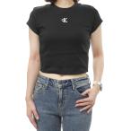 ショッピングカルバンクライン CALVIN KLEIN JEANS カルバンクラインジーンズ レディースクルーネックTシャツ J218337 ブラック