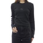 ショッピングカルバンクライン CALVIN KLEIN JEANS カルバンクラインジーンズ レディースロングTシャツ 47A803G ブラック
