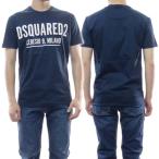 ショッピングディースクエアード DSQUARED2 ディースクエアード メンズクルーネックTシャツ S71GD1058 S23009 ネイビー