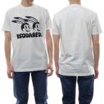 ショッピングディースクエアード DSQUARED2 ディースクエアード メンズクルーネックTシャツ S74GD1136 S22427 ホワイト
