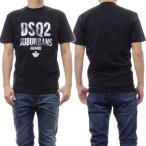 ショッピングディースクエアード DSQUARED2 ディースクエアード メンズクルーネックTシャツ S74GD1219 D20014 ブラック /2024春夏新作